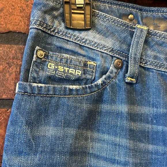 G-STAR RAW Women Reese Kate Tapered Jeans Size 24 Medium Wash - Picture 4 of 12